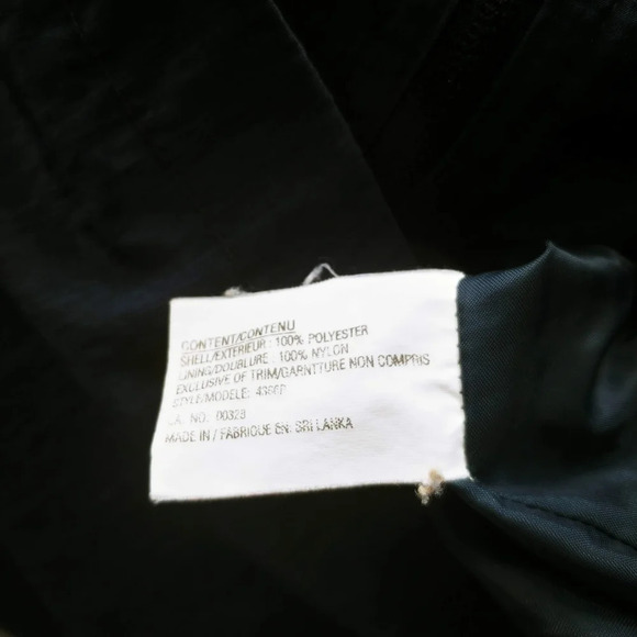 Apropos Retro Wind Resistant Lightweight  Coat Padded Shoulders Gold Metal XS - Picture 10 of 11